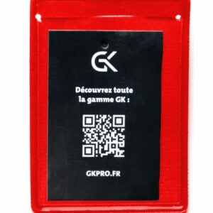 Support pour carte professionnelle avec velcro Rouge – Lot de 10 (GK Pro)