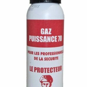 AÉROSOL GAZ LACRYMOGÈNE ANTI-AGRESSION PUISSANCE 70 - 100 ML (LPSA)