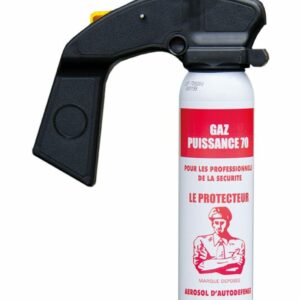 AÉROSOL GAZ LACRYMOGÈNE ANTI-AGRESSION PUISSANCE 70 - 100 ML POIGNEE (LPSA)