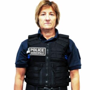 Gilet pare balles Full Tactical noir femme Police Municipale NIJ 0101.06 NIJ 0115.00 - L2 E2 (LPSA)
