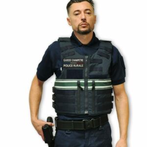 Gilet pare balles Full Tactical homme GARDE CHAMPETRE POLICE RURALE NIJ 0101.06 NIJ 0115.00 - L2 E2 (LPSA)