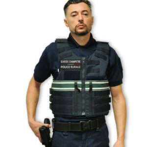 Gilet pare balles Full Tactical homme GARDE CHAMPETRE POLICE RURALE NIJ IIIA 0101.04 10 JOULES (LPSA)