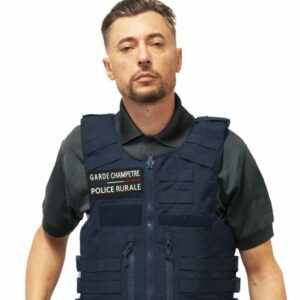 Gilet pare balles Full Tactical homme Garde Champêtre Police Rurale NIJ IIIA 0101.04 10 JOULES (LPSA)