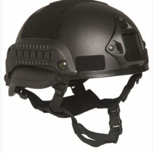 CASQUE DE COMB. M.I.C.H. AV.RAIL 2002 NOIR (MIL-TEC)
