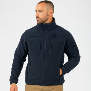 Blouson polaire bleu marine fitté (DCA)