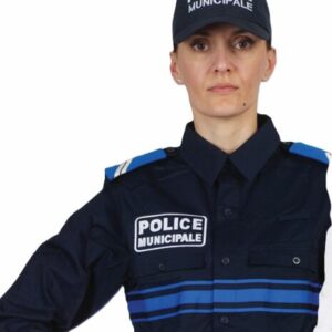 Chemise Marine Manches Longues Police Municipale (GK Pro)