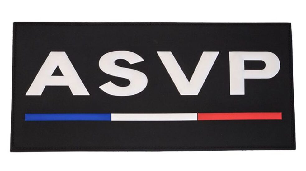 Flap ASVP gomme noir 280 x 130 mm (LPSA)