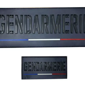 Jeu de bandes PVC Gendarmerie basse visibilité France pour Housse Tac ADN Tactical (AMG)