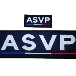 Jeu de bandes ASVP brodées France (AMG)