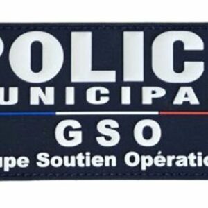 Flap police municipale GSO gomme marine 280 x 130 mm (LPSA)