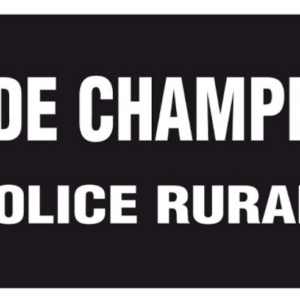 Flap Garde Champetre Police Rurale 280 x 130 mm (LPSA)