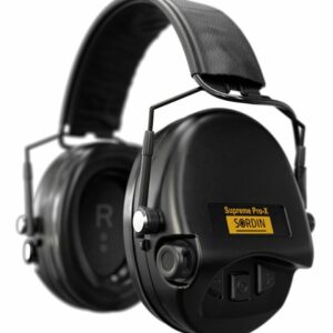 Casque anti-bruit Suprême Pro-X SFA noir serre-tête cuir noir (A10)