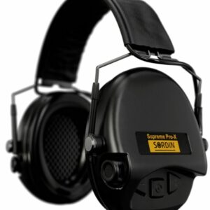 Casque anti-bruit Suprême Pro-X SLIM noir serre-tête cuir noir (A10)