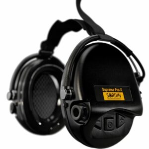 Casque anti-bruit Suprême Pro-X noir serre-nuque tissu noir (A0)