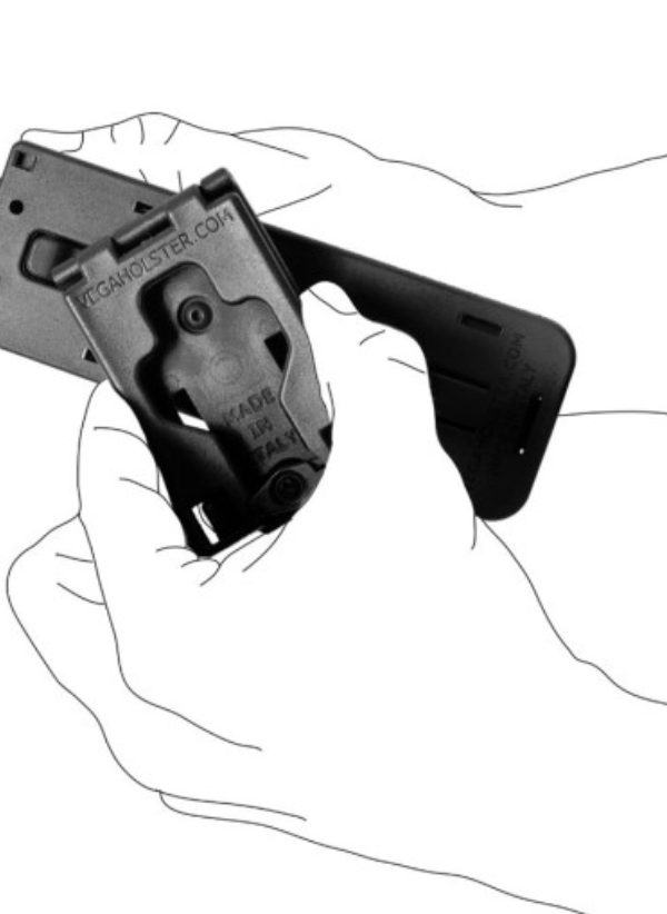 Porte-bâton rotatif 8VP60 tan pour ceinture/ceinturon (A10) – Image 3